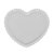 PRATO PORCELANA CORAÇÃO BEADS BRANCO 25x22x2cm - Imagem 3