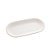 TRAVESSA PORCELANA OVAL BEADS BRANCO 31x15x3cm - Imagem 1