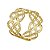 CJ 4 ANÉIS P/GUARDANAPOS METAL DOURADO 5x3cm - Imagem 1