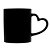 CANECA DE PORCELANA LUMINUS HEART PRETA 350ml - Imagem 5