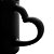 CANECA DE PORCELANA LUMINUS HEART PRETA 350ml - Imagem 8