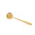 CJ 4 COLHERES AÇO INOX P/CHÁ FLORES DOURADO - Imagem 4