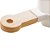 PETISQUEIRA PORCELANA C/CABO BAMBU BRANCO MATT 36x10x5cm - Imagem 3
