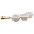 PETISQUEIRA PORCELANA C/CABO BAMBU BRANCO MATT 36x10x5cm - Imagem 2