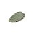 PRATO DECORATIVO DE CERÂMICA BANANA LEAF VERDE 16x10x2cm - Imagem 2