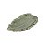 PRATO DECORATIVO DE CERÂMICA BANANA LEAF VERDE 16x10x2cm - Imagem 3