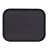 BANDEJA ANTIDERRAPANTE RETANGULAR PLASTICO 45X35CM COR PRETA - Imagem 1