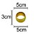 CJ 4 ANÉIS P/GUARDANAPOS METAL DOURADO 5x3cm - Imagem 4