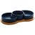 CJ 3 PETISQUEIRAS PORCELANA C/BANDEJA BAMBU AZUL 30x15x6cm - Imagem 2