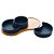CJ 3 PETISQUEIRAS PORCELANA C/BANDEJA BAMBU AZUL 30x15x6cm - Imagem 3