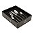 FAQUEIRO 30PCS DE AÇO INOX C/GIFT BOX PISA TWO TONES INOX E PRETO - Imagem 1