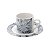 CJ 6 XÍCARAS P/CAFÉ C/PIRES DE PORCELANA BLUE FLORAL 90ml - Imagem 3