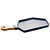 PETISQUEIRA PORCELANA C/CABO BAMBU AZUL MATT 35x16x2cm - Imagem 2