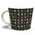 CANECA PORCELANA JUMBO LOONEY  ALL CHARACTERS FD PRETO - Imagem 1