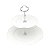 PORTA DOCES 2 ANDARES PORCELANA SUPER WHITE GENEBRA 19x26x24 - Imagem 1