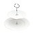 PORTA DOCES 2 ANDARES PORCELANA SUPER WHITE GENEBRA 19x26x24 - Imagem 3