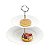 PORTA DOCES 2 ANDARES PORCELANA SUPER WHITE GENEBRA 19x26x24 - Imagem 4