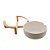 SALADEIRA PORCELANA C/SUPORTE BAMBU BRANCO MATT 26x22x11cm - Imagem 4