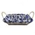 CESTA RETANGULAR FERRO TECIDO ALGODÃO 23X16X7CM COR BRANCA - Imagem 1