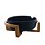 SALADEIRA PORCELANA C/SUPORTE BAMBU AZUL MATT 26x22x11cm - Imagem 2