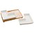 CJ 2 PETISQUEIRAS PORCELANA BANDEJA BAMBU BRANCO 23x15x5cm - Imagem 2