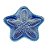CJ 4 PRATOS CERÂMICA ESTRELA OCEAN AZUL 15cm - Imagem 1
