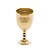 CJ 6 TAÇAS VIDRO P/ÁGUA BRAND DOURADO METALIZADO 345ml - Imagem 1