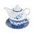 CJ 3PC P/CHÁ PORCELANA SUPER WHITE GRÉCIA C/CAIXA PRESENTE - Imagem 4