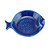CJ 4 PRATOS CERÂMICA PEIXE OCEAN AZUL 14cm - Imagem 1
