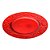 CJ 6 SOUSPLATS DE PLÁSTICO GARDEN VERMELHO 33cm - Imagem 1