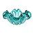 CENTRO DE MESA DE VIDRO ITALY TIFFANY 21x10cm - Imagem 1