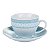 CJ 6 XÍCARAS P/CHÁ DE PORCELANA BARCELONA 200ml - Imagem 4