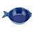 CJ 4 BOWLS CERÂMICA PEIXE OCEAN AZUL 20x14cm - Imagem 1