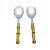 CJ 2PC SALADA AÇO INOX CABO PLÁSTICO COR BAMBU NATURAL 21cm - Imagem 3