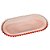 TRAVESSA CRISTAL OVAL PEARL ROSA 24x12x2cm - Imagem 1
