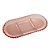 PETISQUEIRA CRISTAL C/3 DIVISÕES OVAL PEARL ROSA 30x15x2cm - Imagem 1