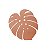 LUGAR AMERICANO DE PLÁSTICO GARDEN LEAF ROSÉ 44x38cm - Imagem 1