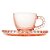 CJ 4 XÍCARAS CAFÉ CRISTAL C/PIRES CORAÇÃO PEARL ROSA 85ml - Imagem 3