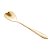 CJ 4 COLHERES AÇO INOX P/CHÁ HEART DOURADO - Imagem 1
