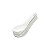 CJ 6 COLHERES P/FINGER FOOD DE PORCELANA BRANCA 12x13x4,5cm - Imagem 1