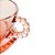 XÍCARA CHÁ CRISTAL C/PRATO CORAÇÃO PEARL ROSA 180ml - Imagem 4