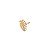 CJ 4 ANÉIS P/GUARDANAPO DE ZAMAC LEAF DOURADO 5,5x4,5x4cm - Imagem 1