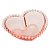 BOWL CRISTAL CORAÇÃO PEARL ROSA 19x15x6cm - Imagem 1