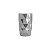 CJ 6 COPOS ALTOS DE VIDRO DIAMOND CINZA METALIZADO 350ml - Imagem 3