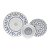APARELHO JANTAR 18PC PORCELANA SUPER WHITE COUPE SHAPE BOX - Imagem 2