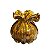TROUXINHA GOLDEN VIDRO L7,5CM X P7,5 CM X A11,5CM COR AMBAR - Imagem 1