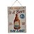 PLACA DECORATIVA BEER MAN CAVE EM FERRO L28XP0,05XA40CM - Imagem 1