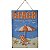 PLACA DECORATIVA BEACH SUN EM FERRO L40XP28CM - Imagem 1
