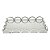 BANDEJA DE AÇO INOX C/FUNDO ESPELHADO ARCOS 48x30x5cm - Imagem 1