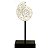 ENFEITE CONCHA ESPIRAL EM RESINA SUPORTE FERRO 12X8,1X24CM - Imagem 1